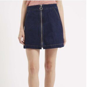 Topshop MOTO Denim Mini Skirt